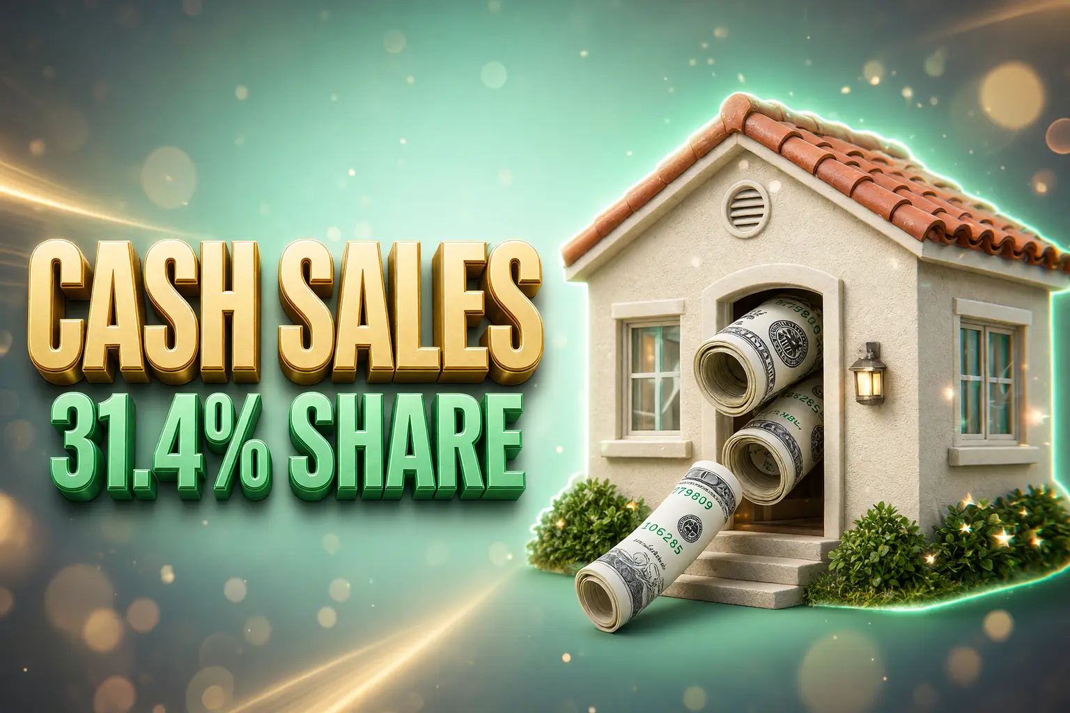 Realtor.com cash home sales 31.4 percent early 2026