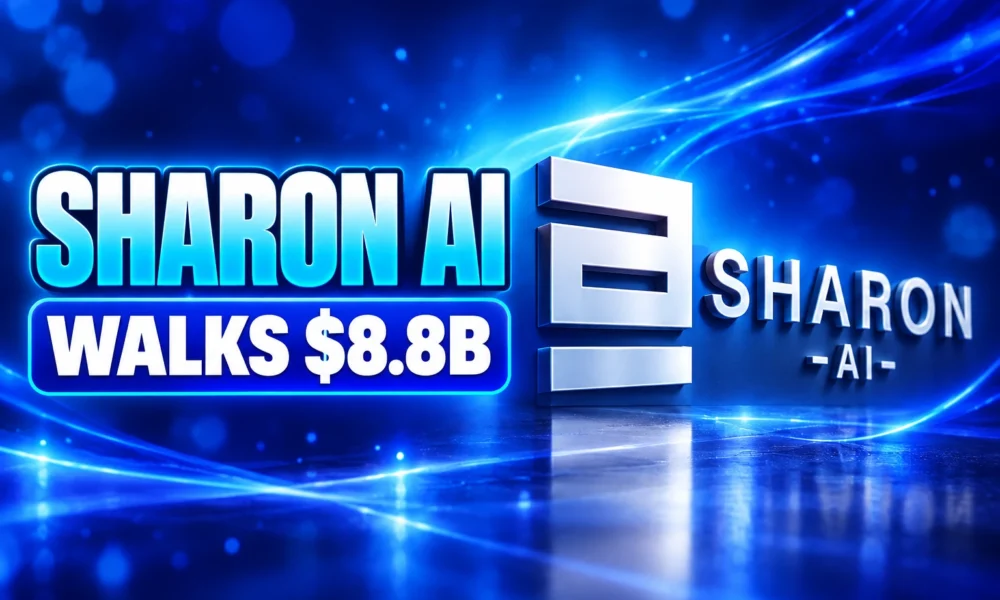 Sharon AI $8.8 billion Goldman conference roadshow