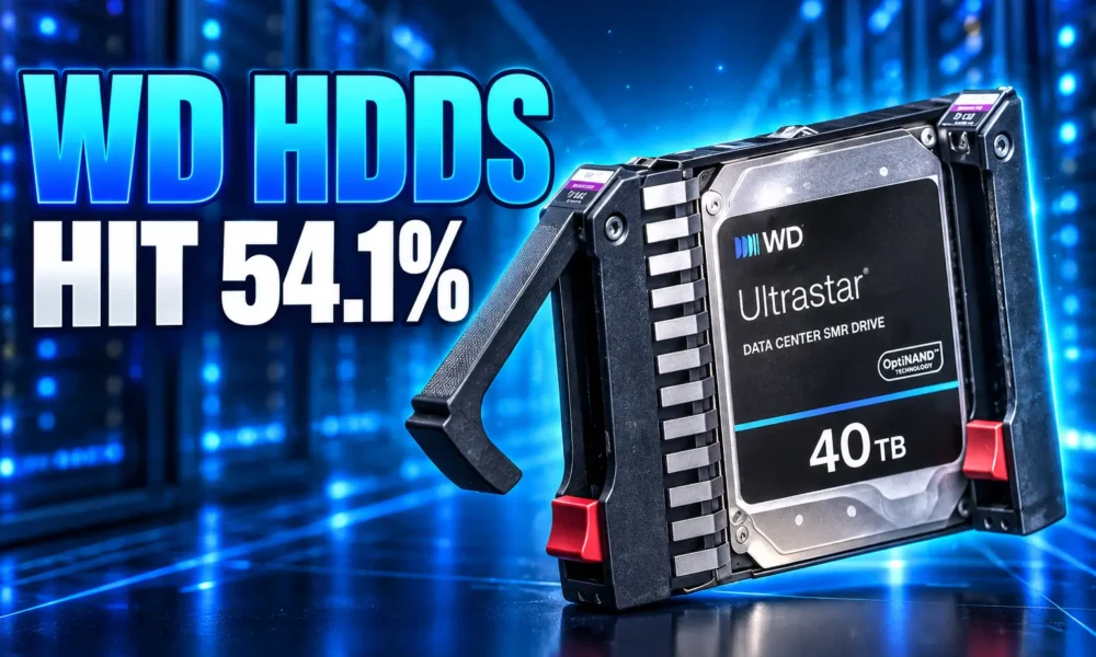 Western Digital Q4 cloud HDD 54.1% gross margin